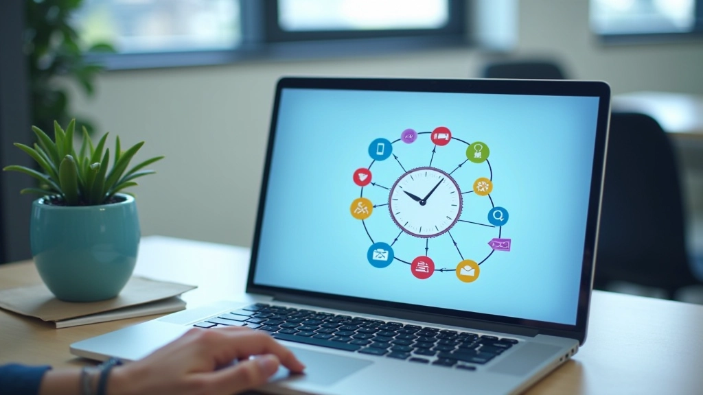 Workflow automation tool interface showing connected app integrations and automation rules