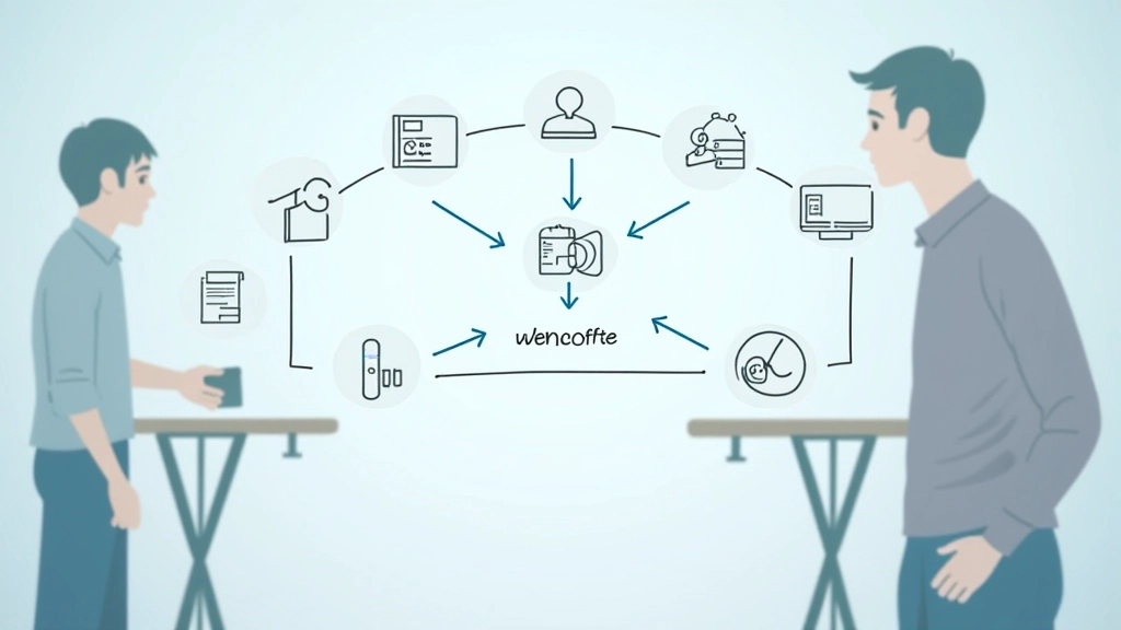 Automation workflow diagram showing connected apps and automated task flows between platforms